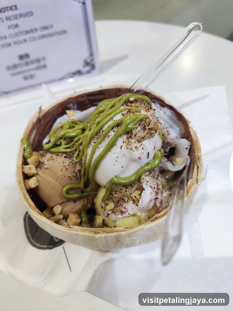 Coconut Shell Dessert Bowl