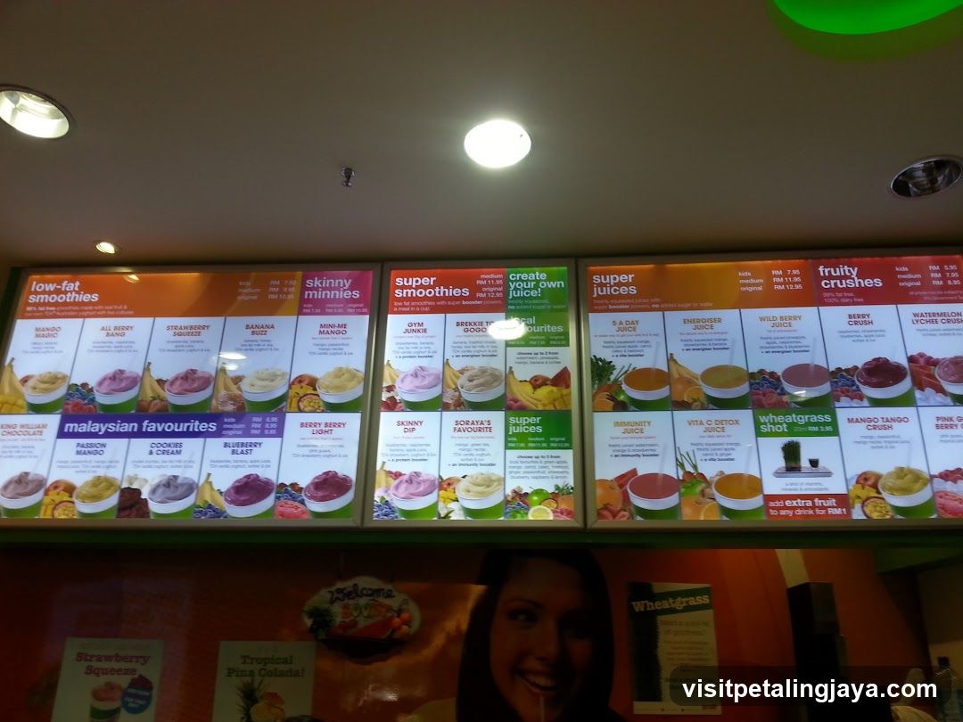 Smoothie Bar Menu Board