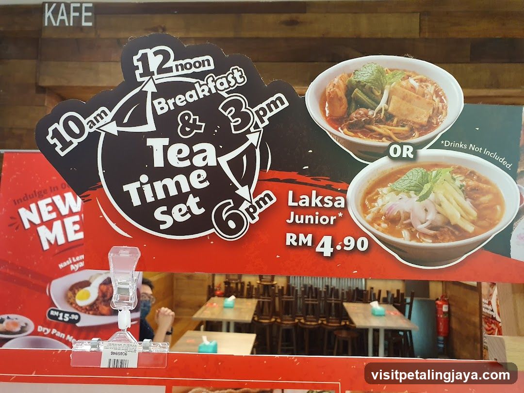 Laksa Junior Set Menu Sign