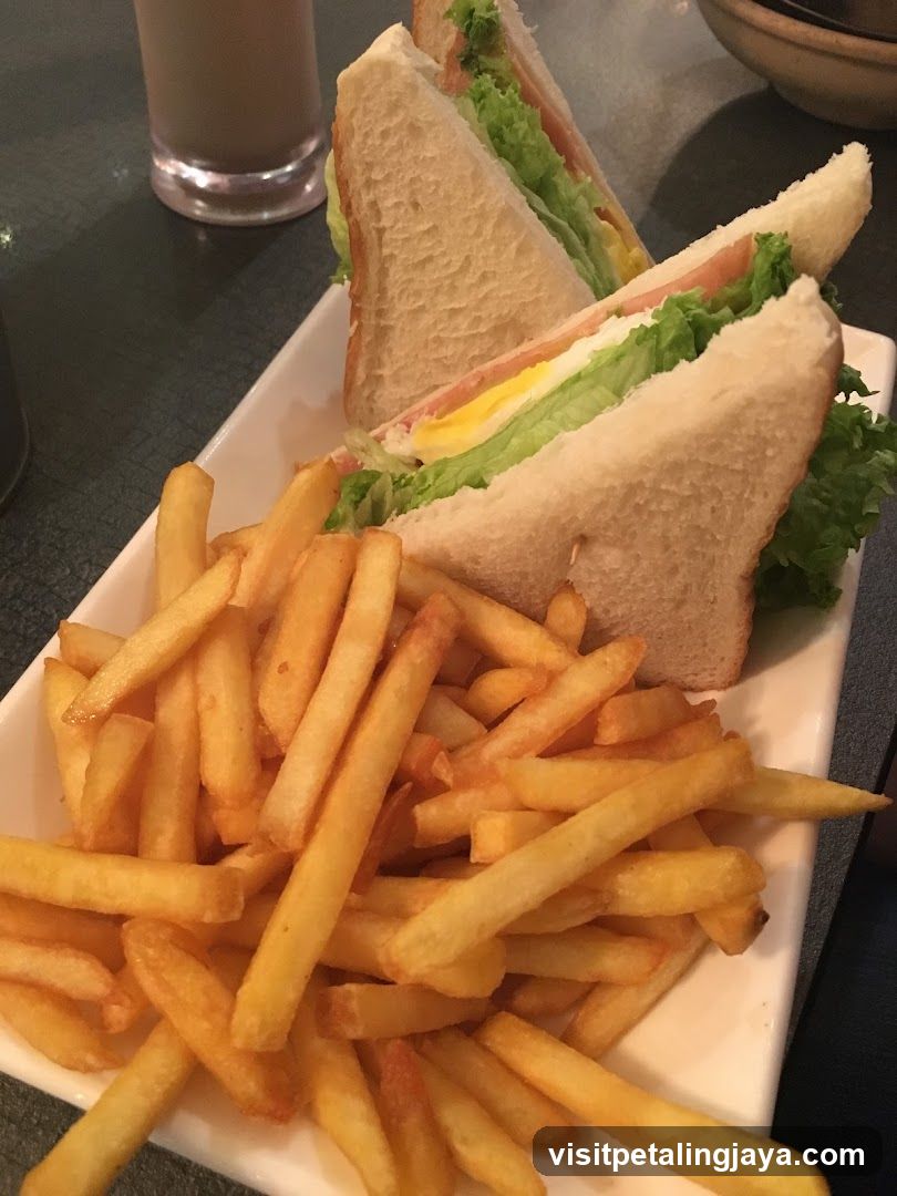 Club Sandwich with Fries