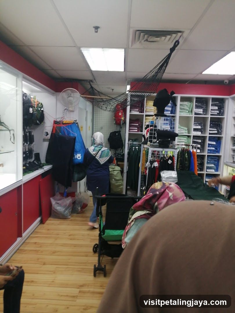 Interior of a clothing store