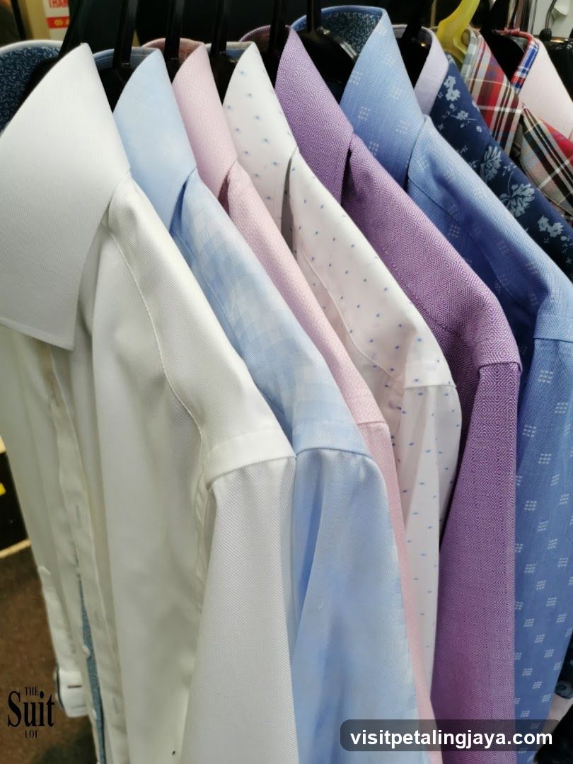 Men's Dress Shirts Display
