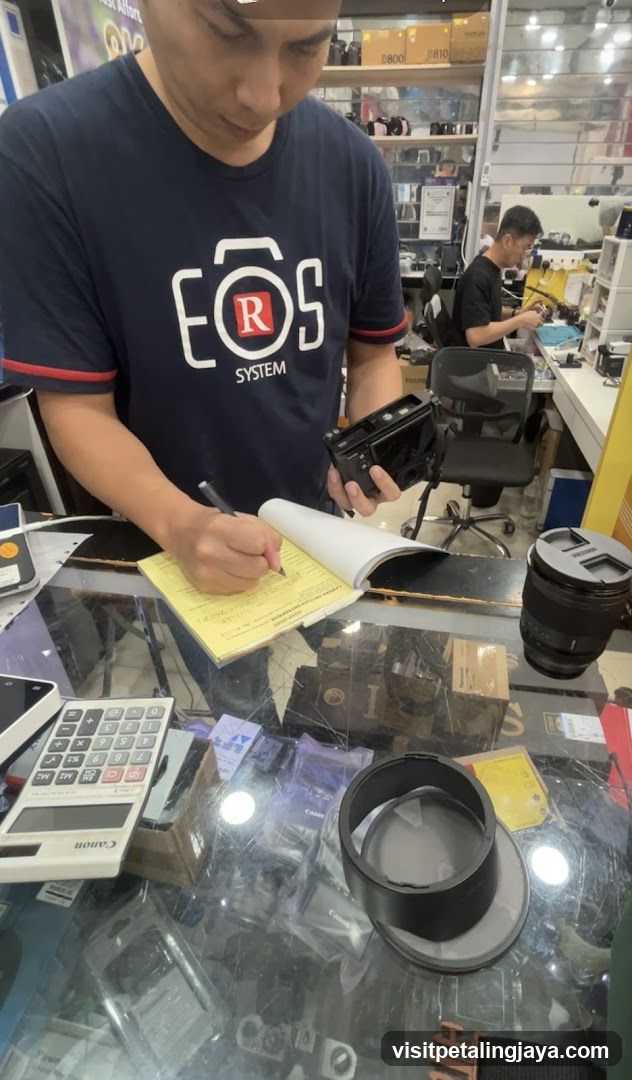 Camera Repair Shop Interior