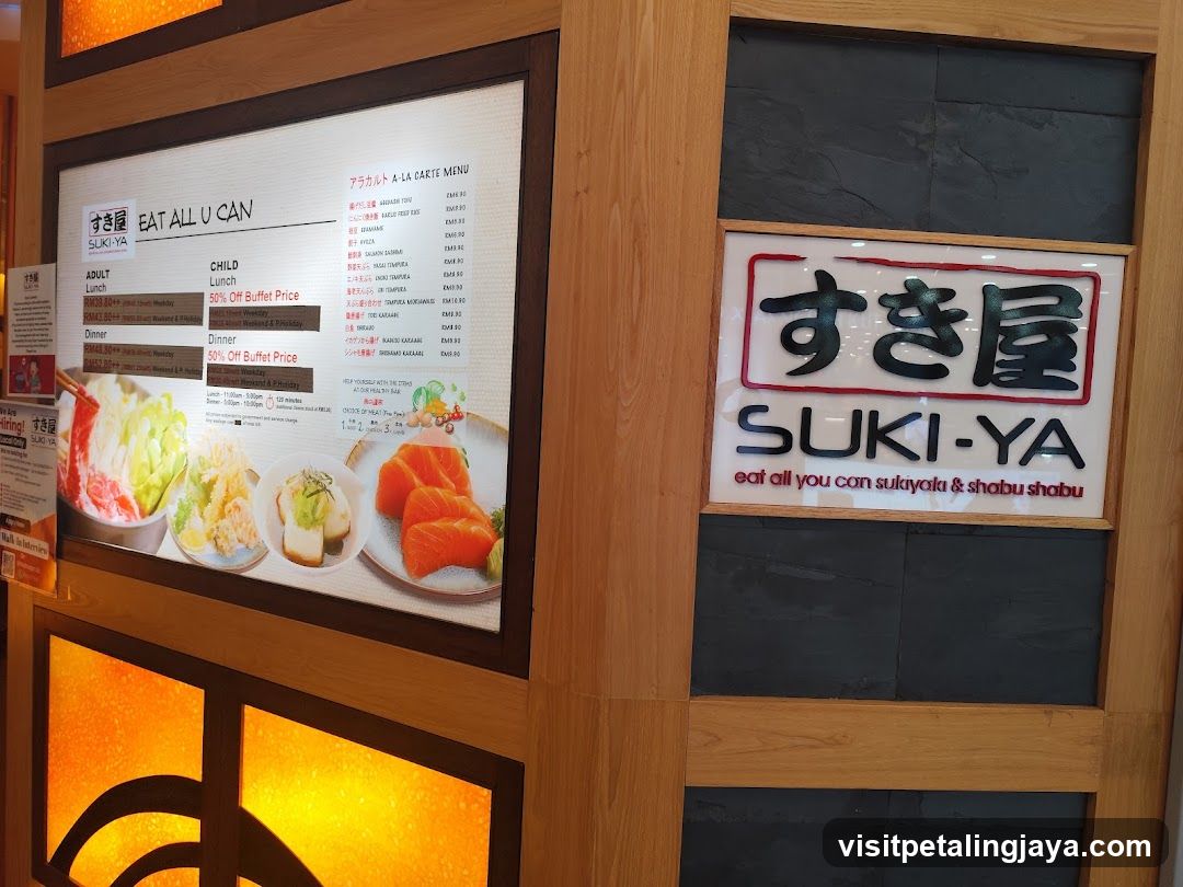 Suki-Ya Menu Board and Signage