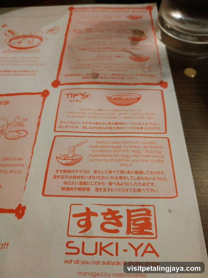 Sukiya Menu Page