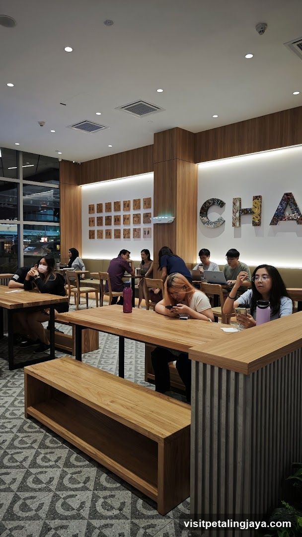 Interior of a modern cafe or restaurant