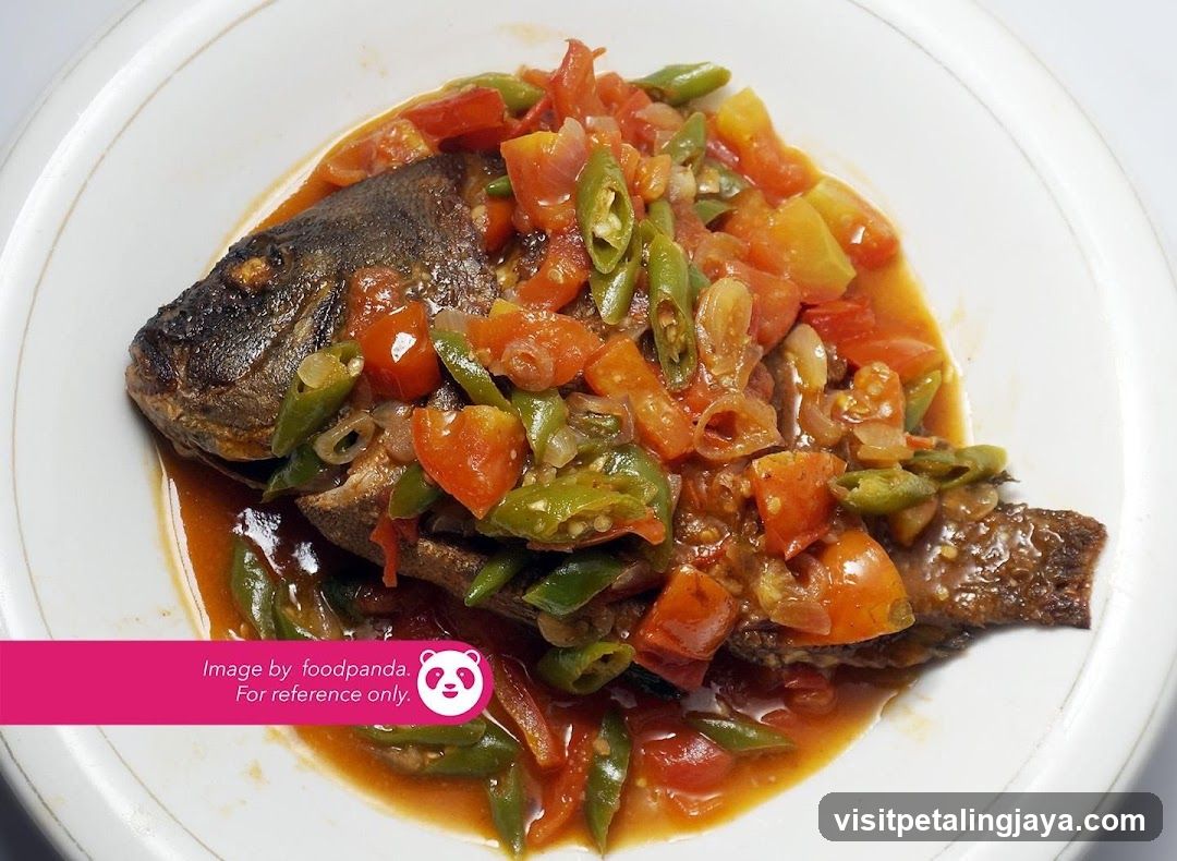 Tomato and Green Pepper Fish Dish