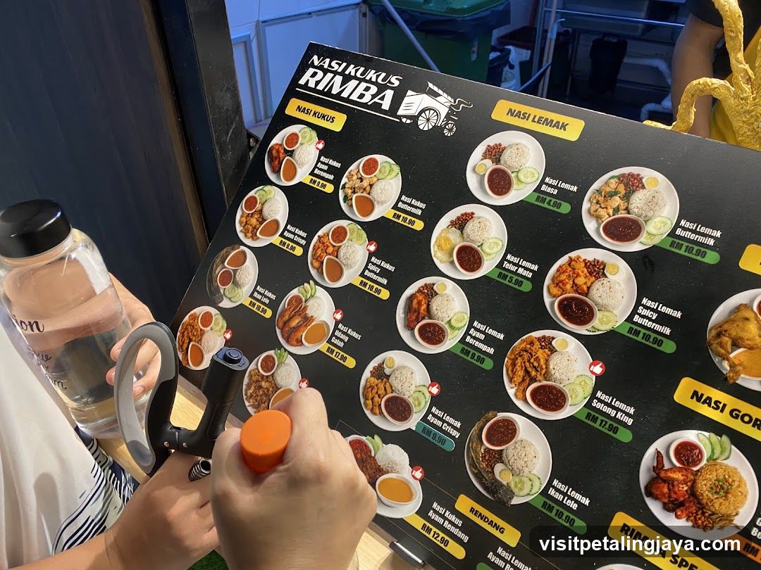 Rimba Nasi Menu Board
