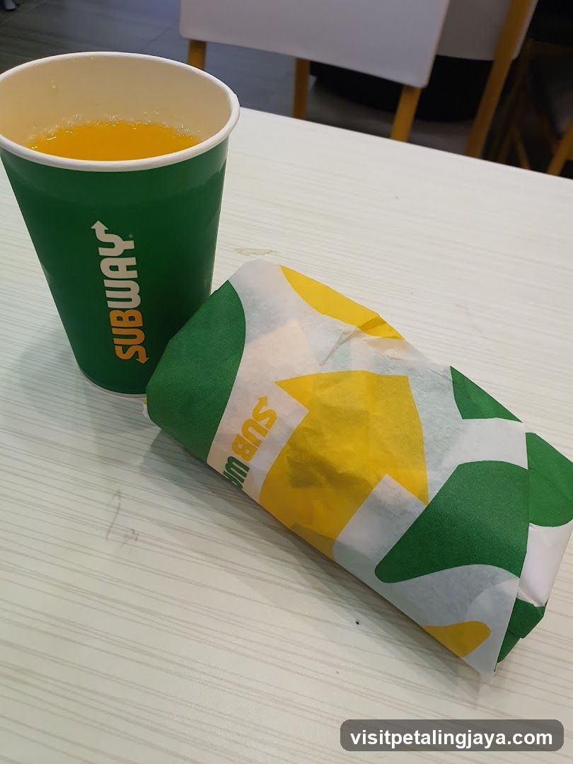 Subway Meal on Table