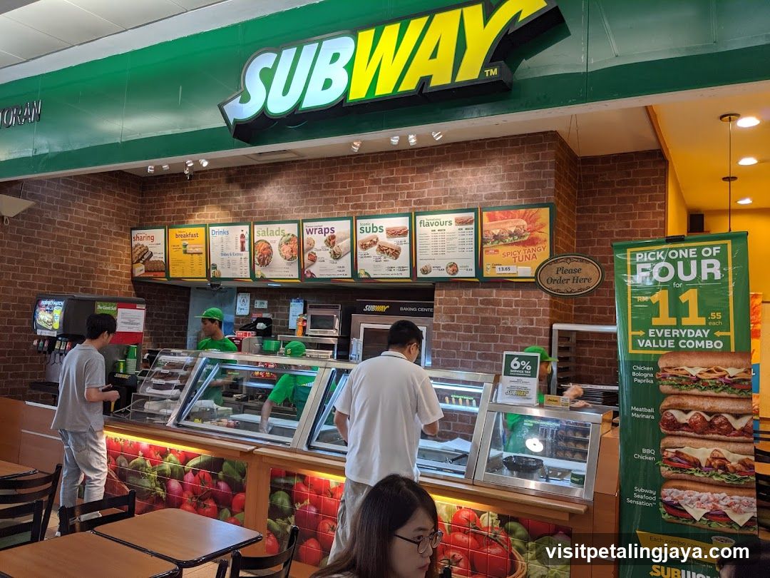 Subway Restaurant Interior