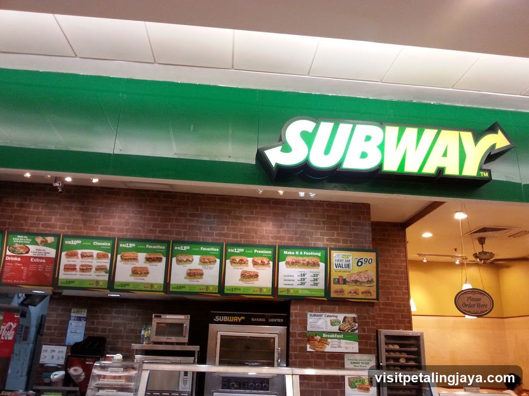 Subway Restaurant Interior View