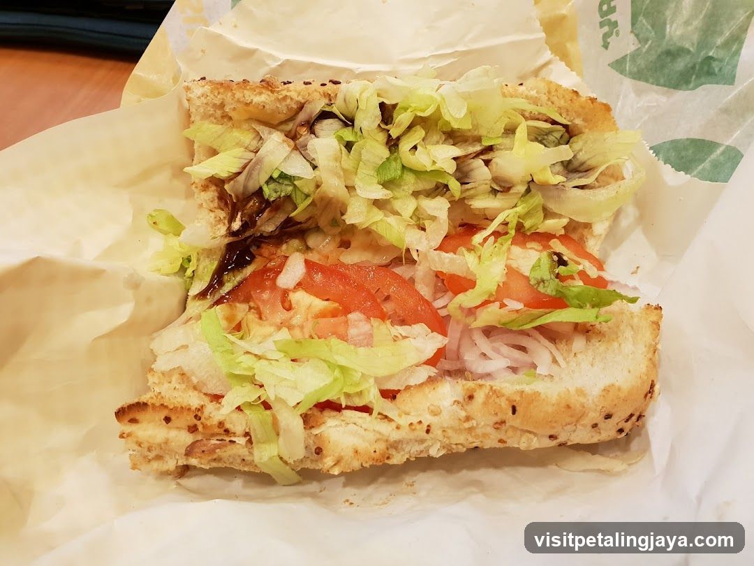 Sub Sandwich with Lettuce and Tomato