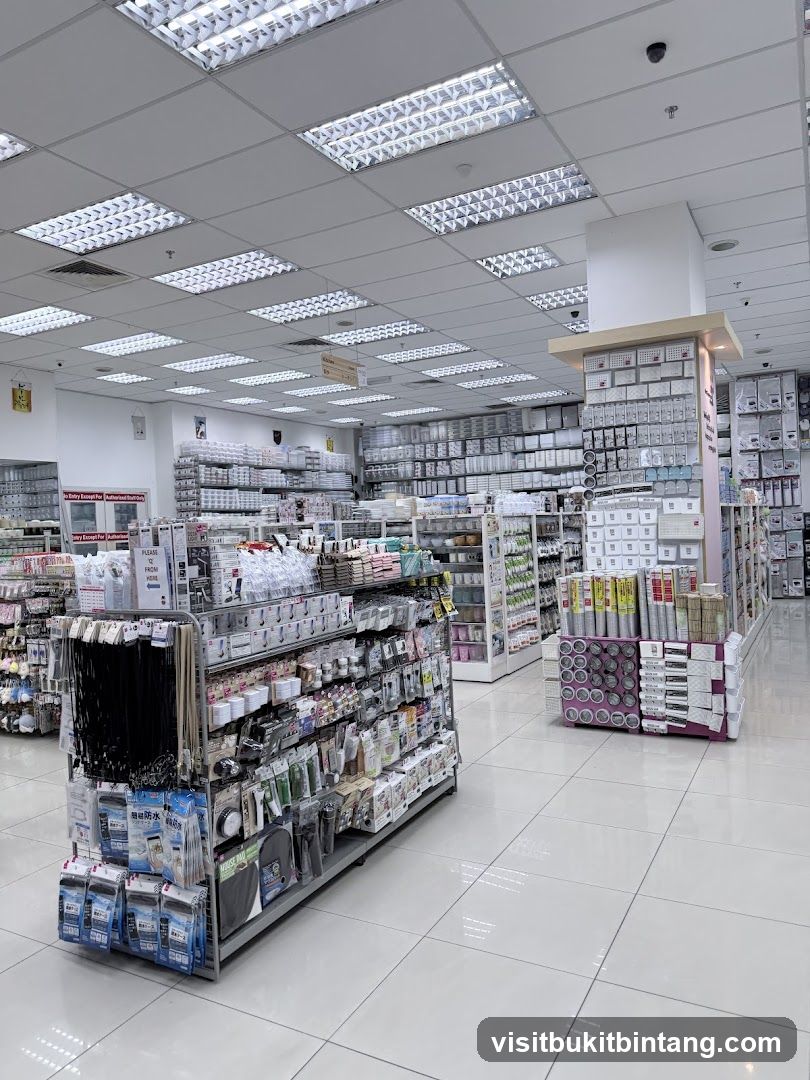 Organized retail store interior