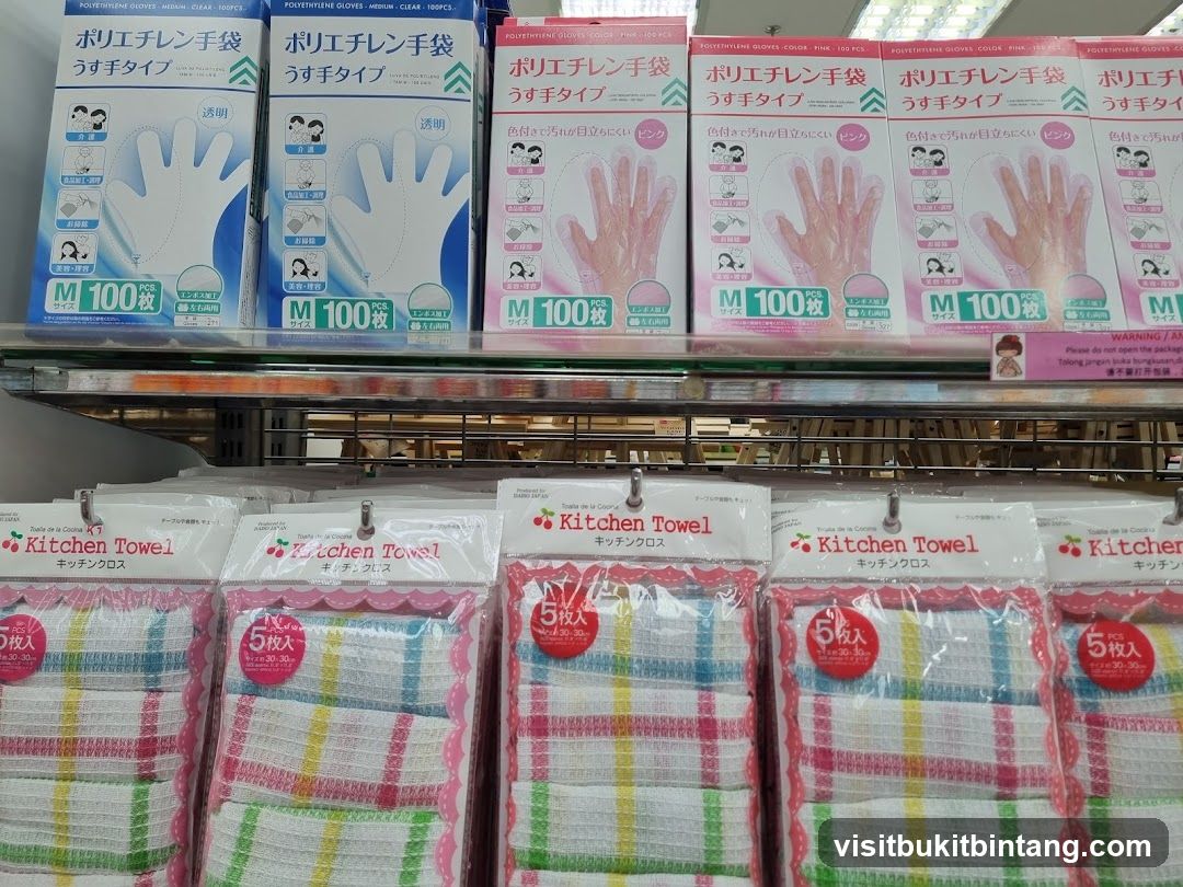 Disposable Gloves and Kitchen Towels
