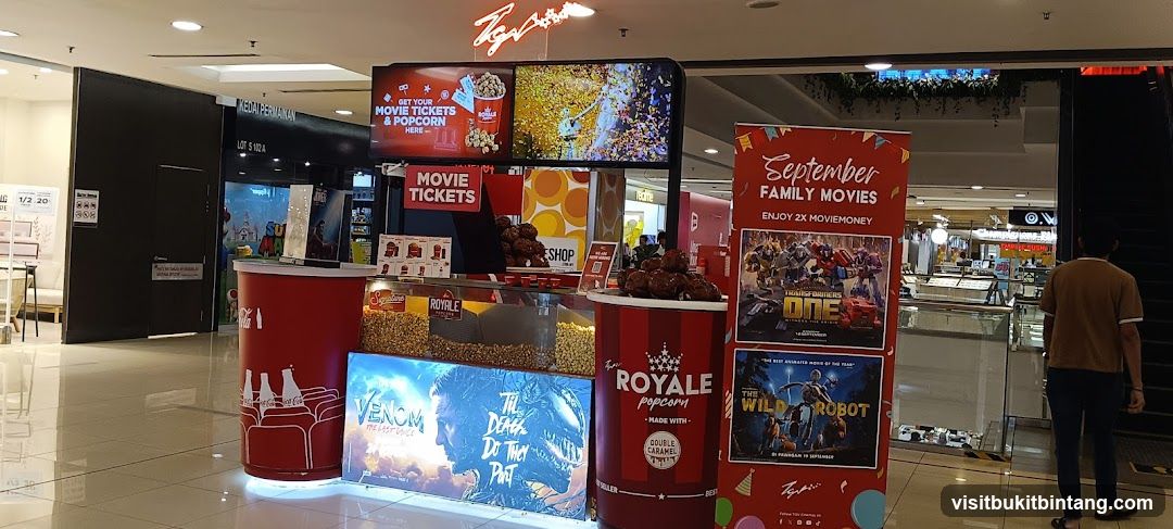 Movie Ticket and Popcorn Stand