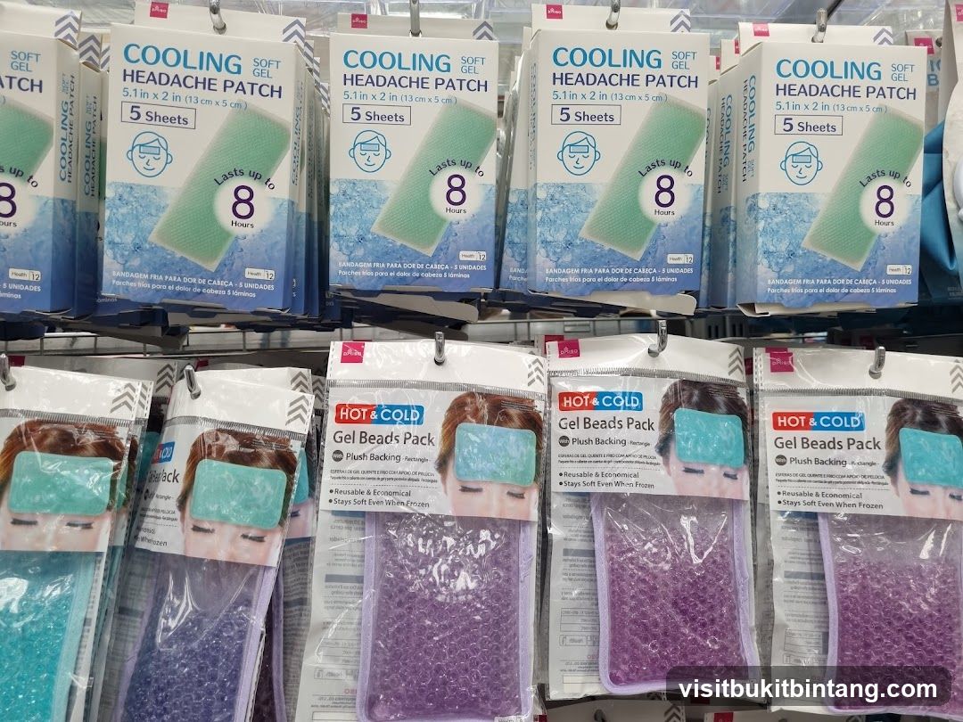 Cooling Headache Patches and Gel Bead Packs