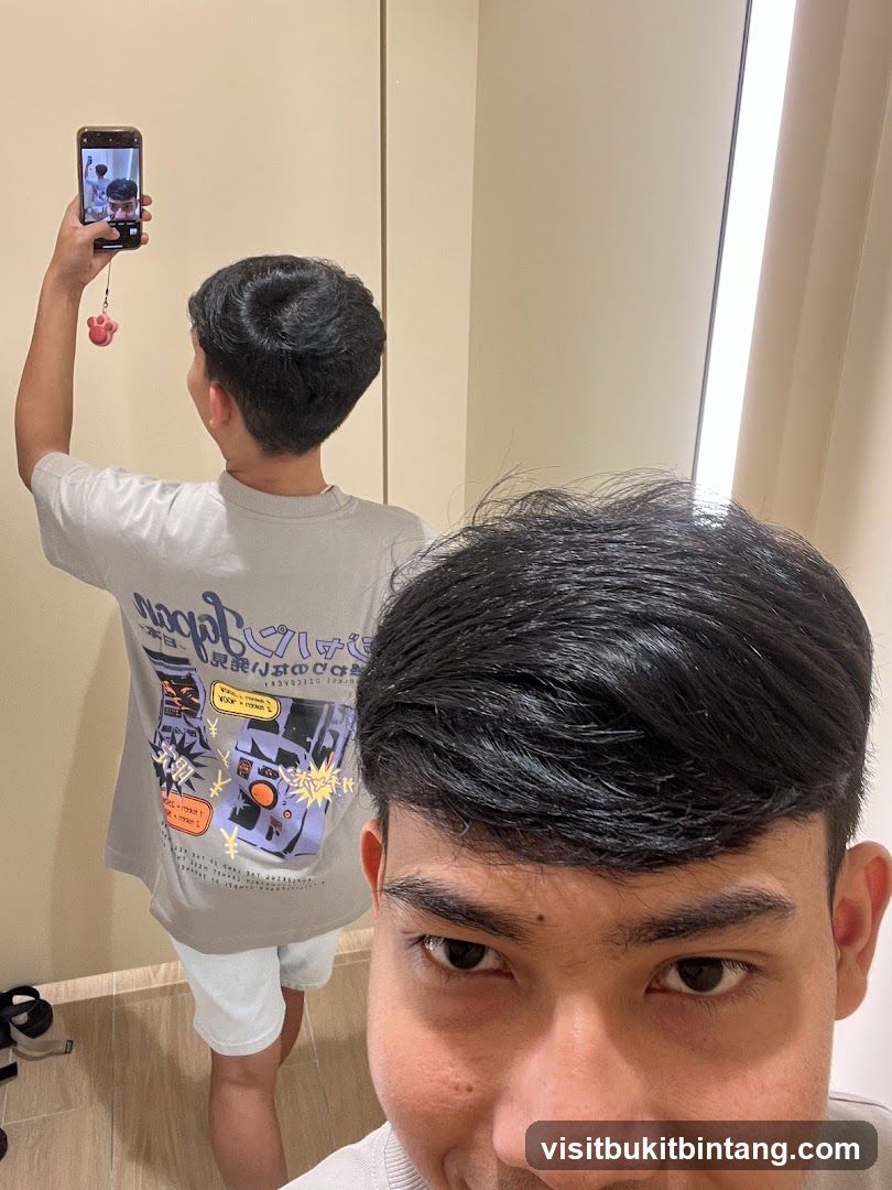 Selfie in a fitting room