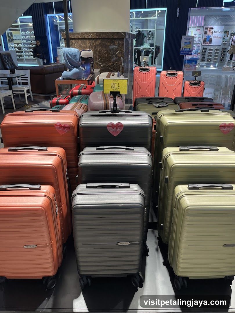 Suitcase Display in Store