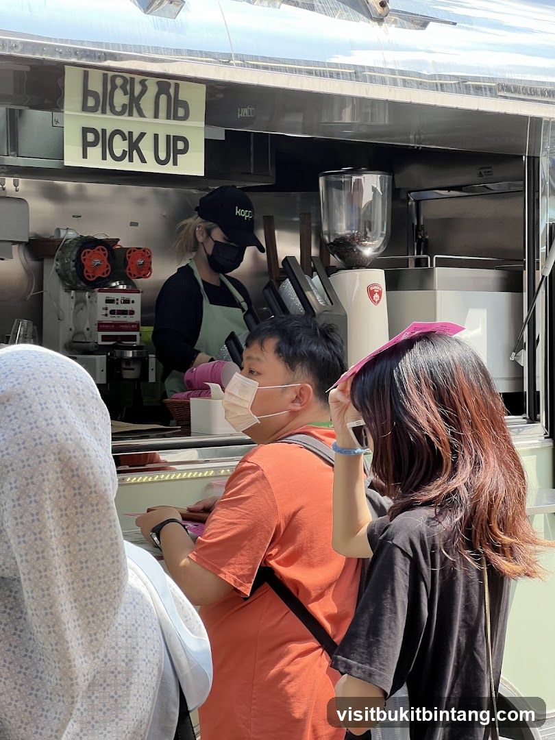 Coffee truck pickup window