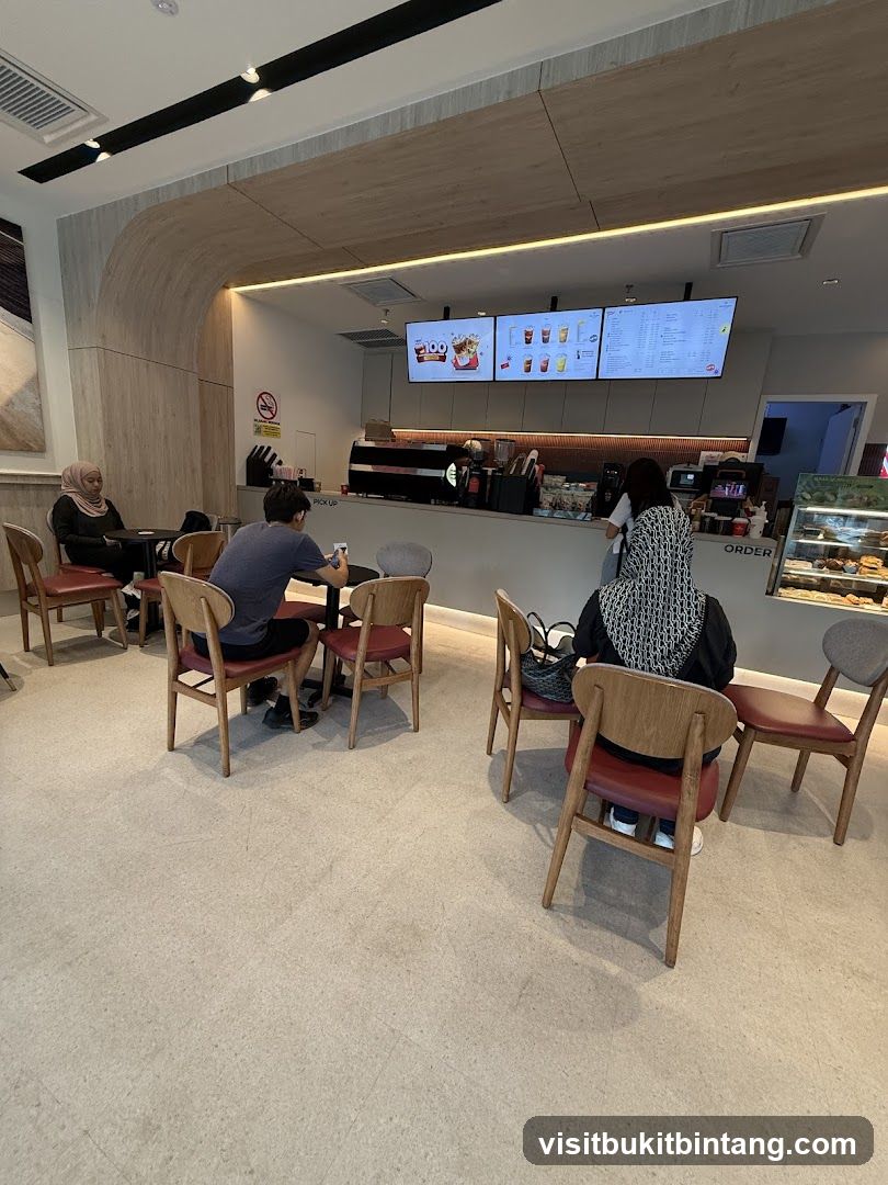 Cafe Interior with Customers