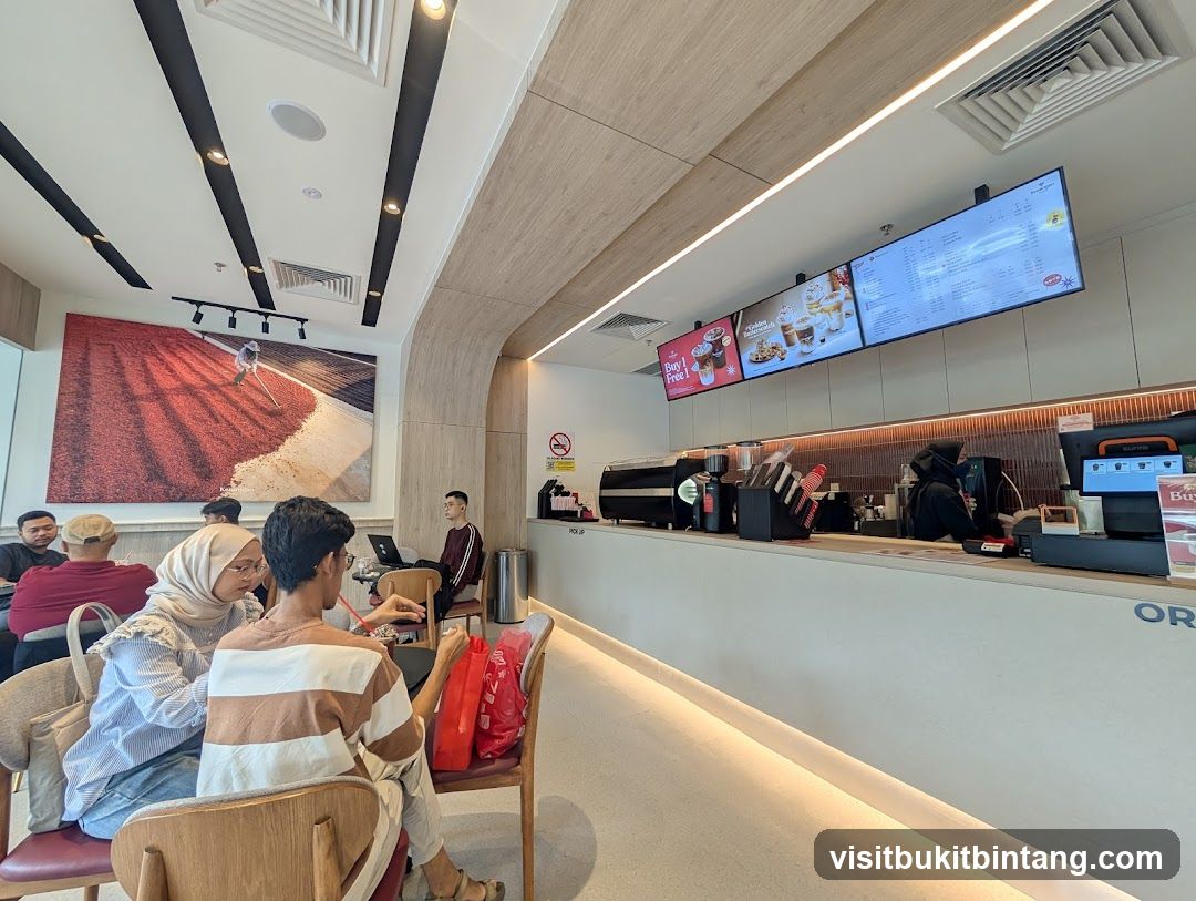Cafe Interior with Menu Boards