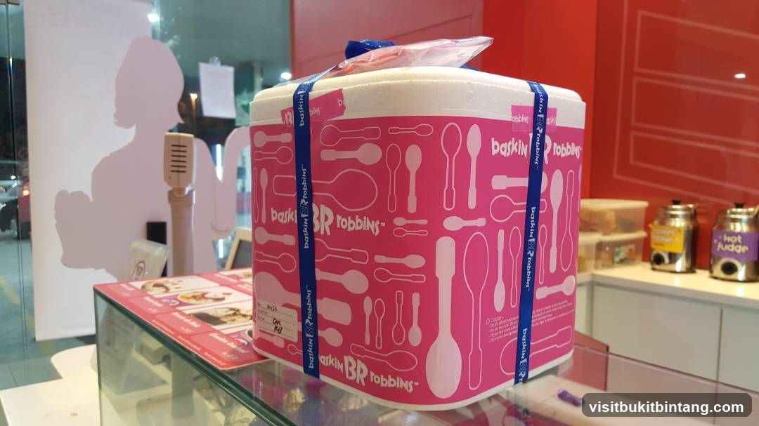 Baskin Robbins Ice Cream Container