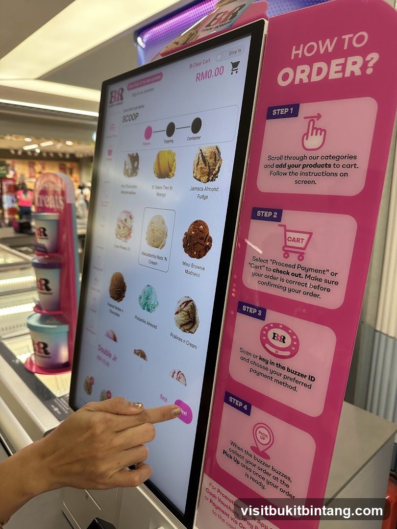 Ice Cream Ordering Kiosk