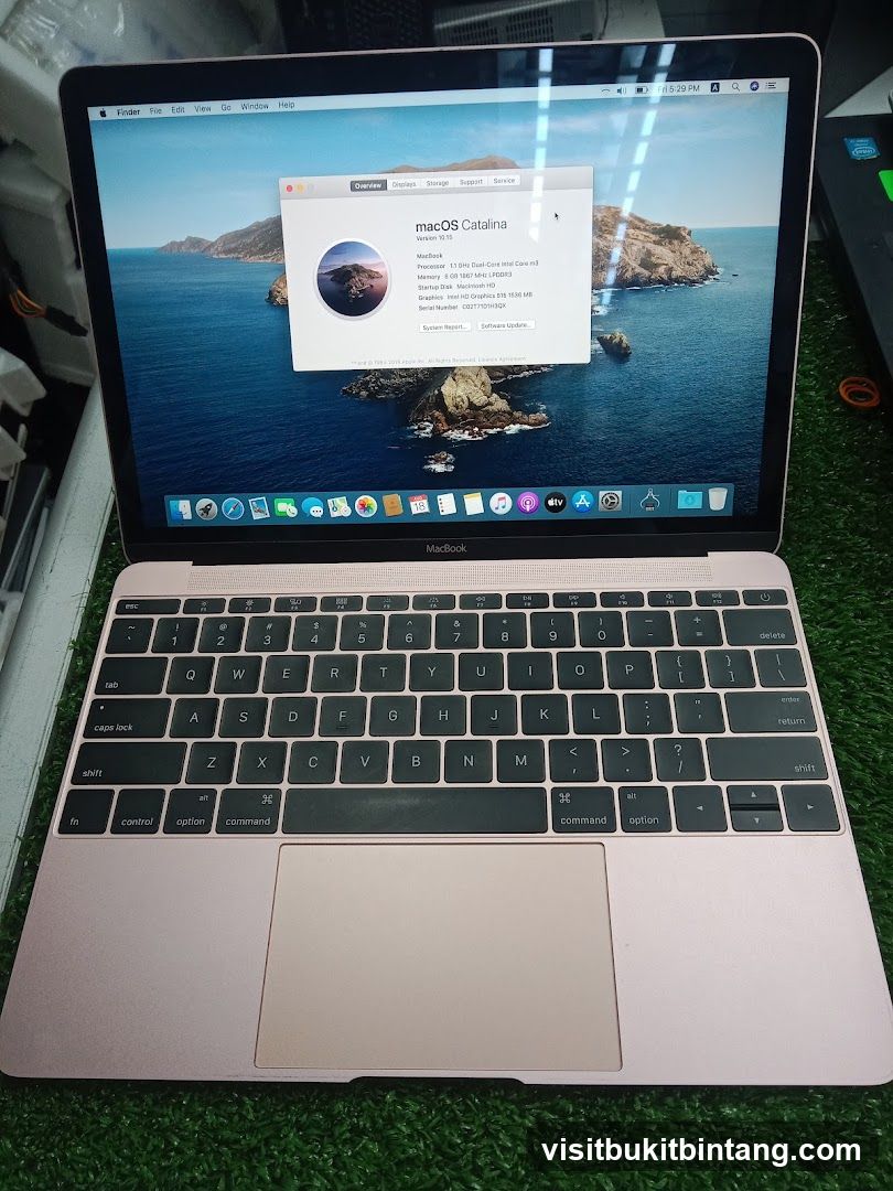 MacBook with macOS Catalina