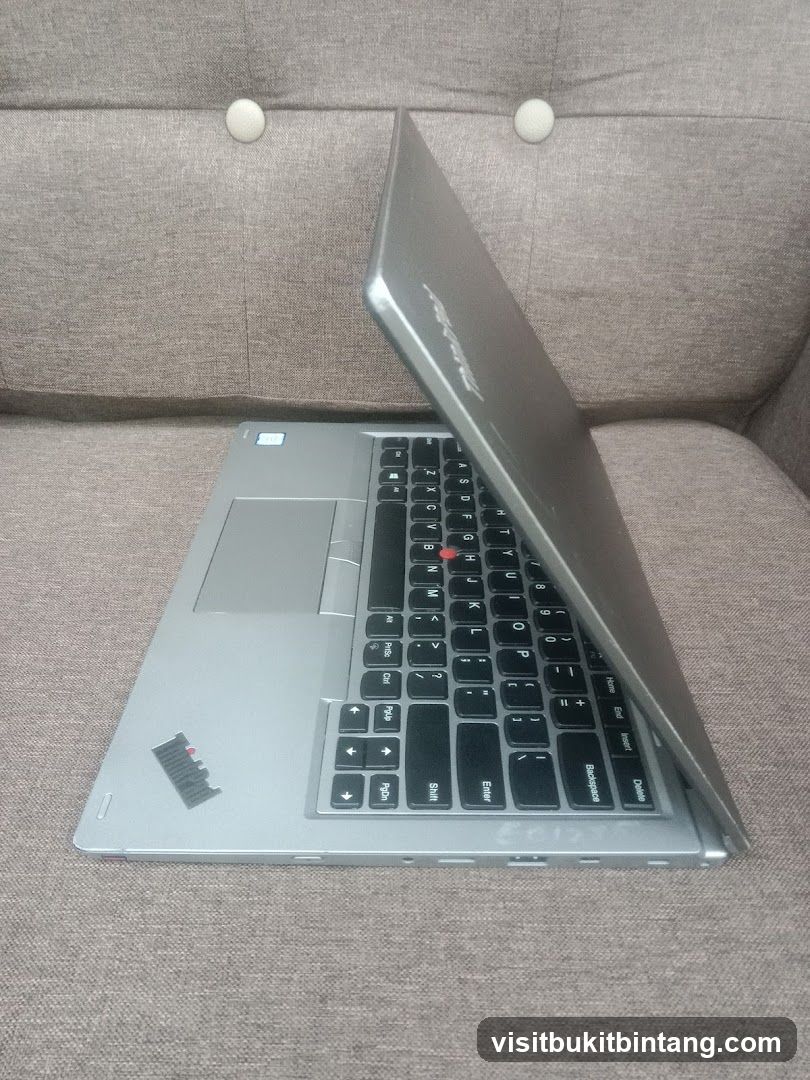 Laptop on a Couch