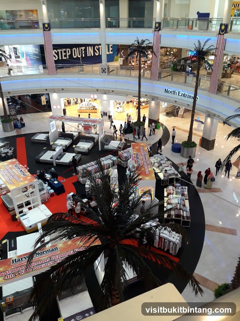 Shopping Mall Interior with Bedding Fair