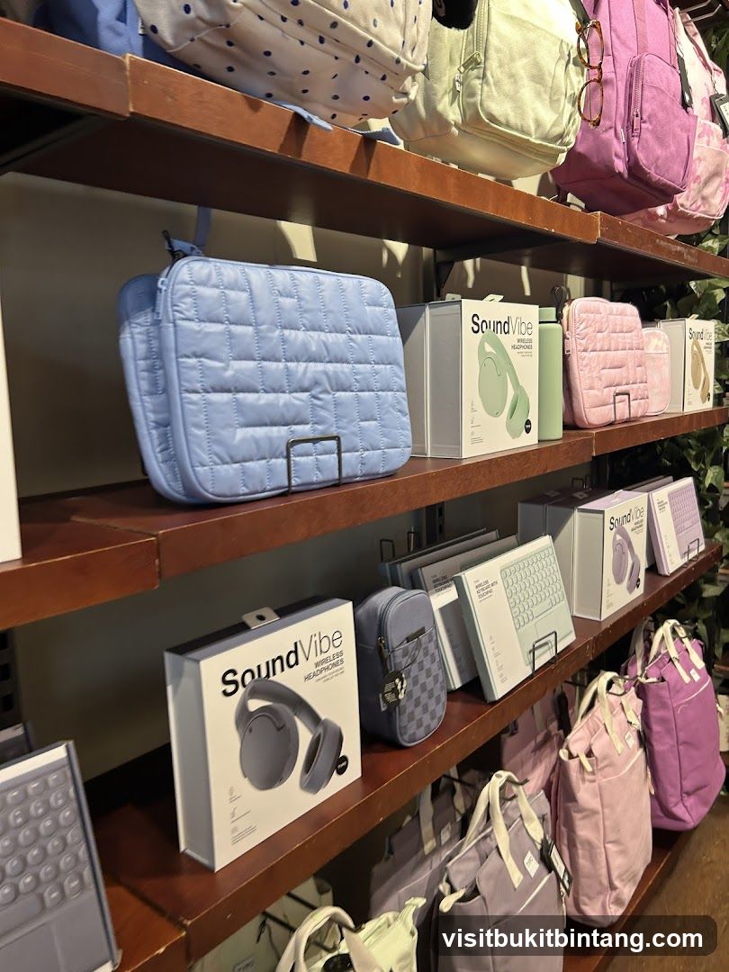Bags and Electronics Display