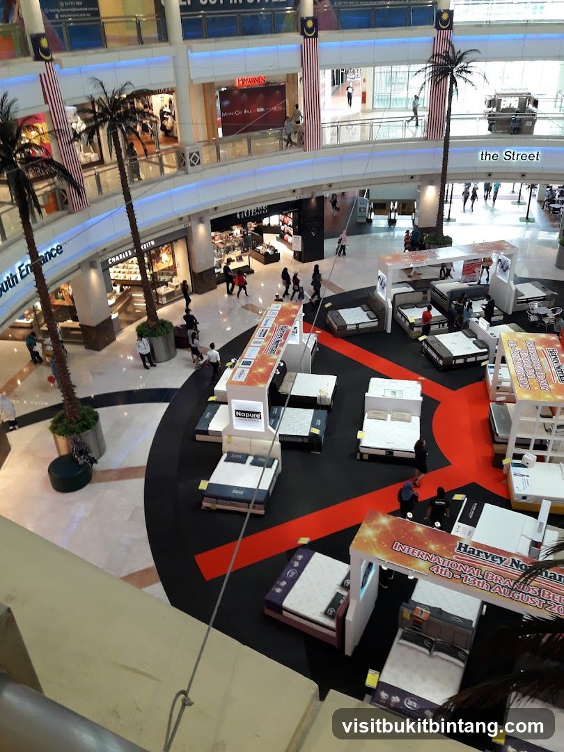 Mall Interior with Mattress Sale