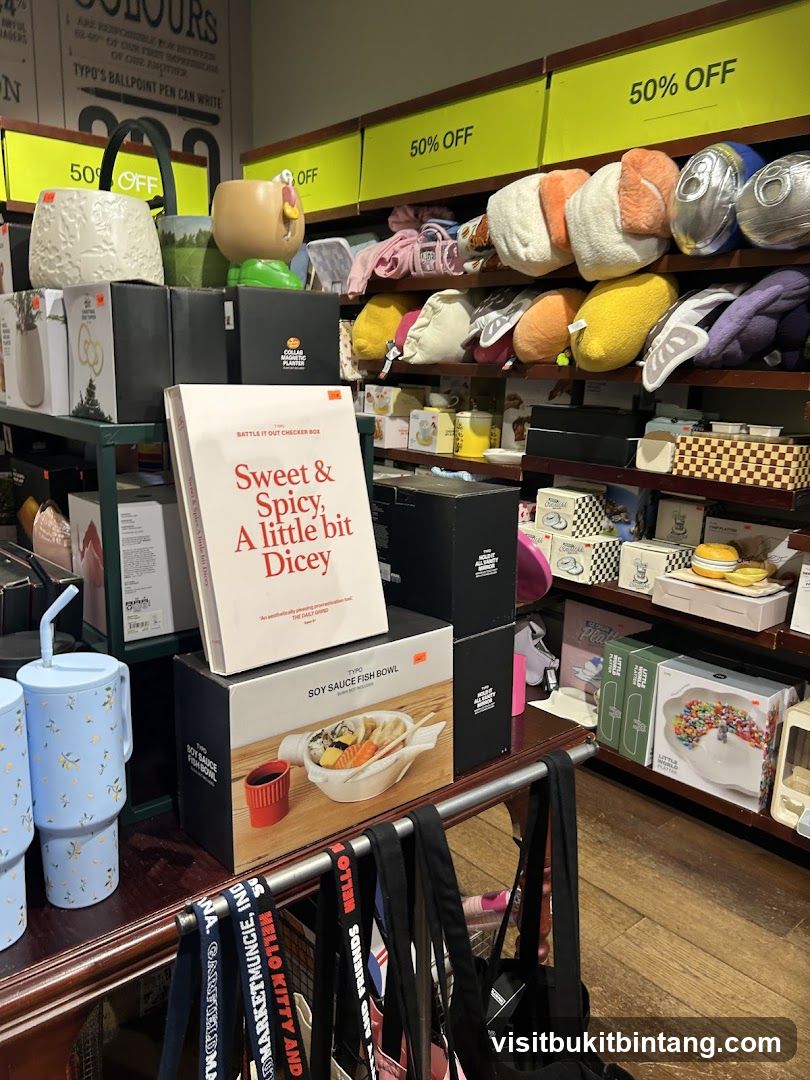 Store Display with Sale Signs
