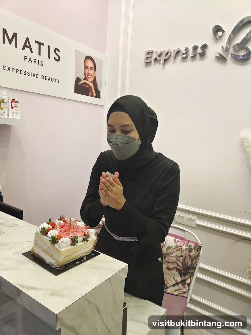 Woman with Birthday Cake