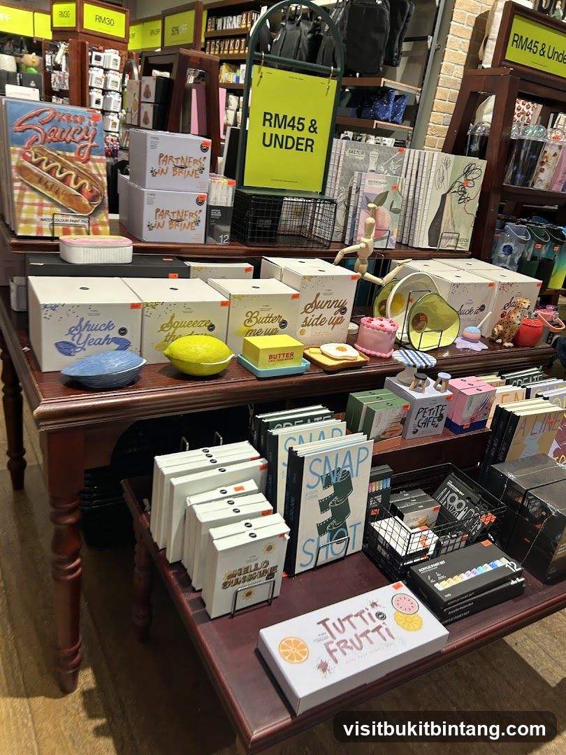 Store Display with Various Items