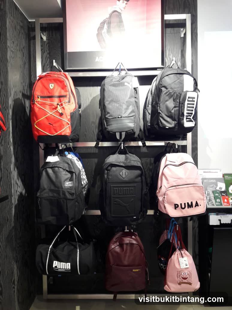 Puma Backpack Display