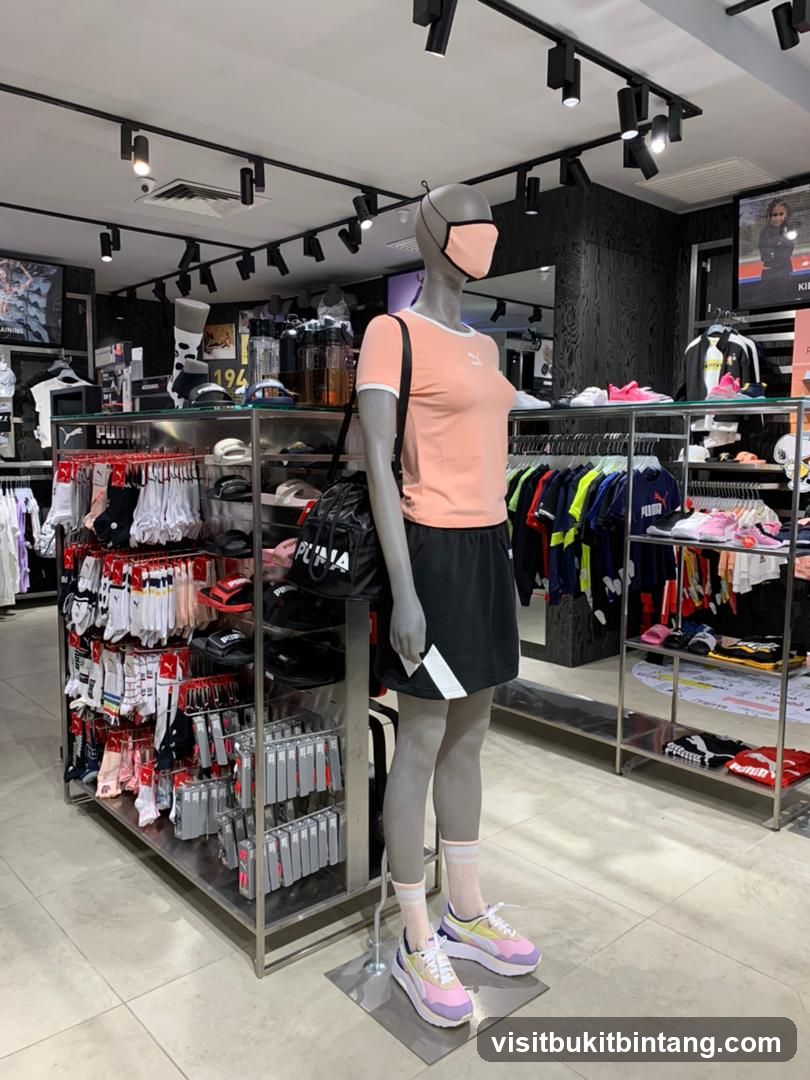Mannequin in a sportswear store