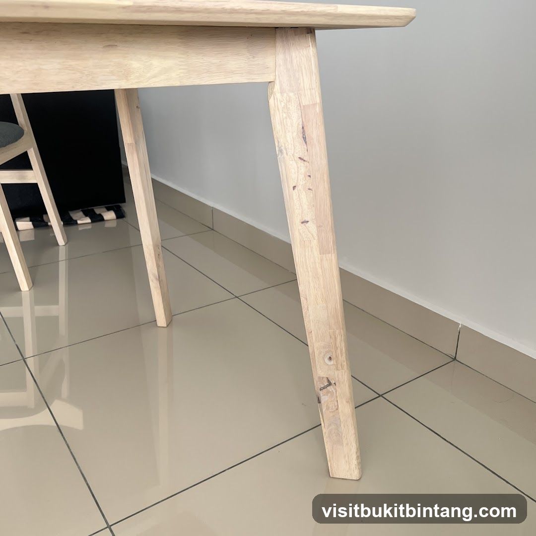 Wooden Table Leg Detail