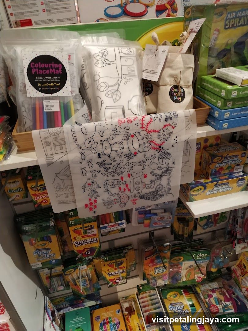 Children's Art Supplies Display