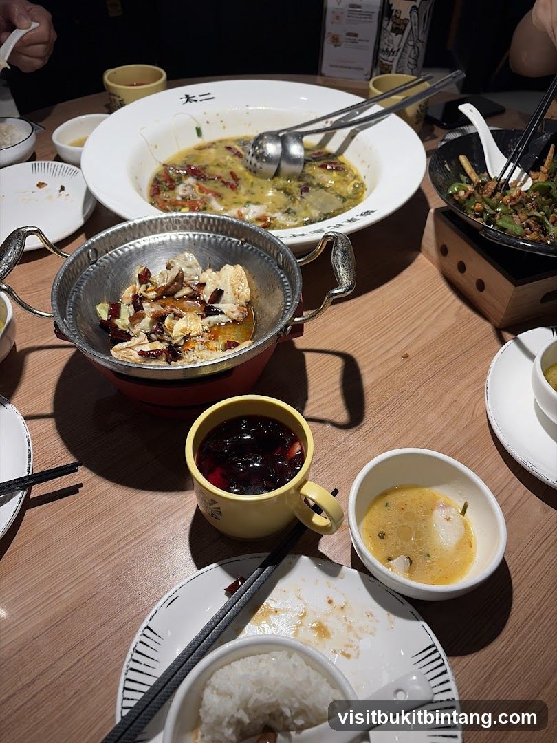 Table with Chinese Food