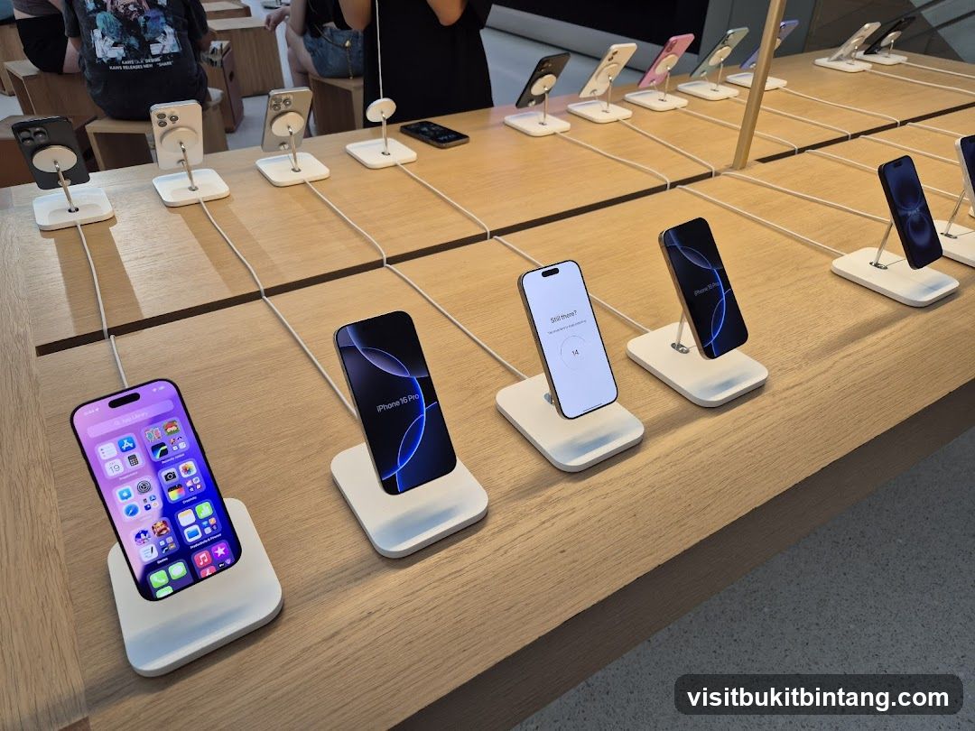 Display of iPhones
