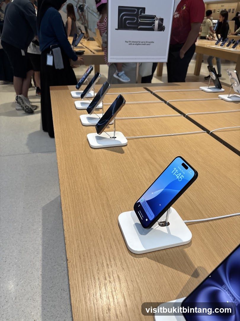Smartphones on Display
