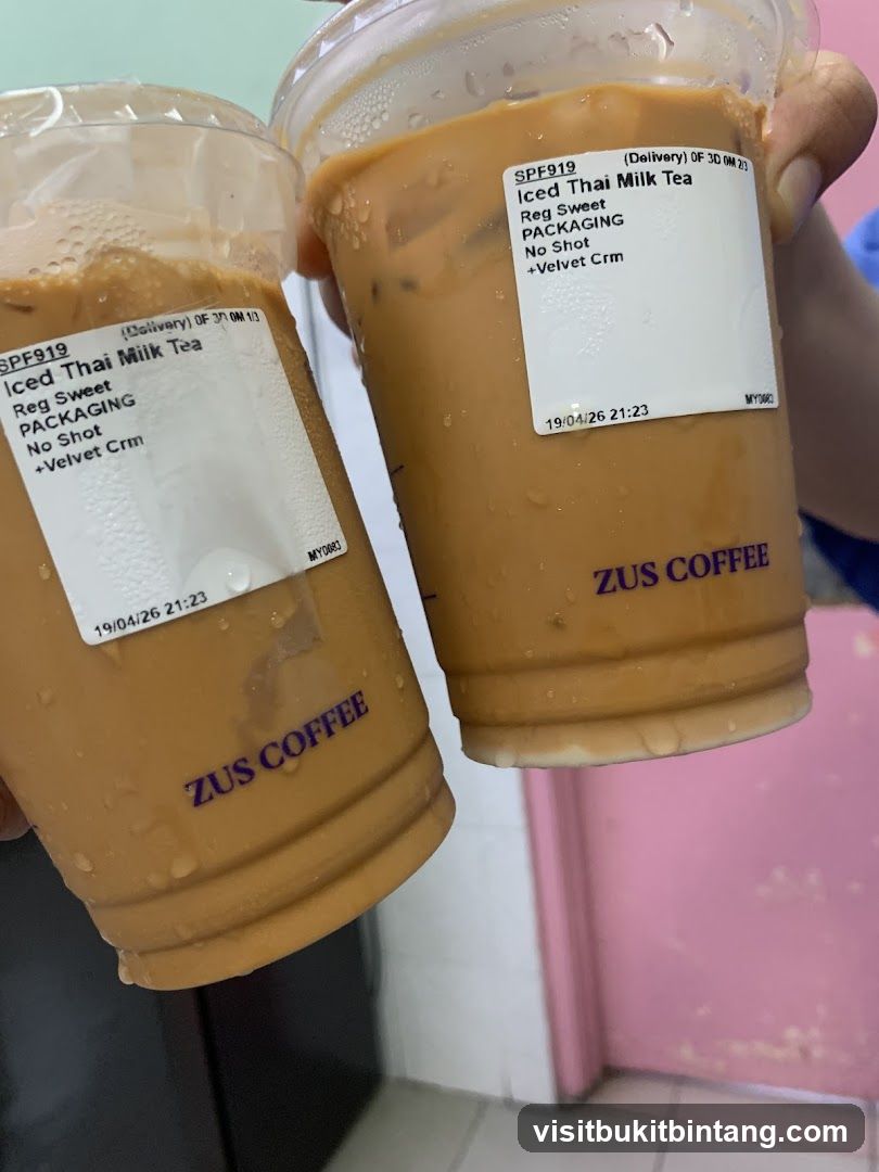 Iced Thai Milk Tea Drinks