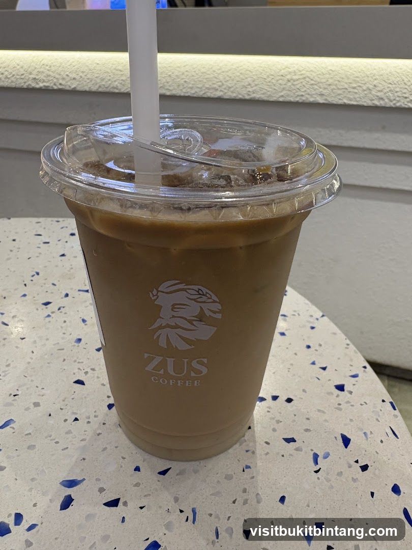 Iced Coffee with ZUS Coffee Logo