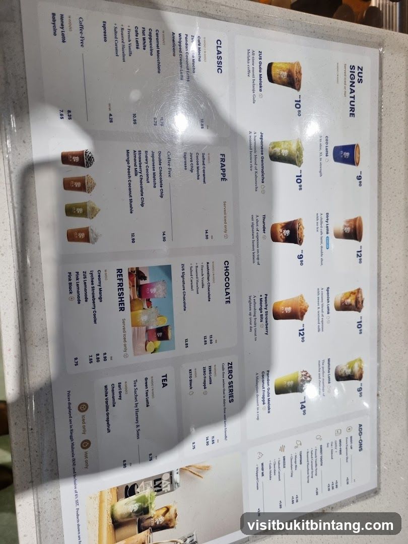 ZUS Menu