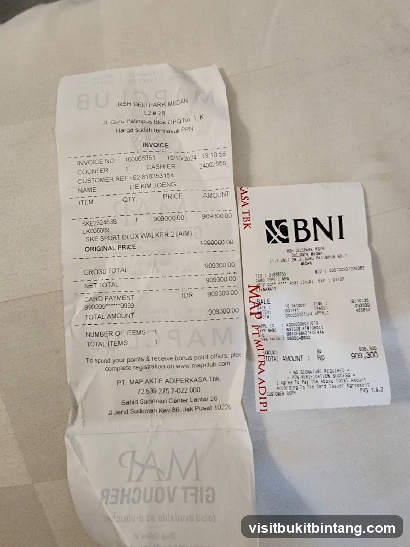 Receipts