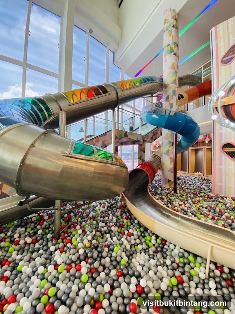 Indoor Playground with Ball Pit and Slides