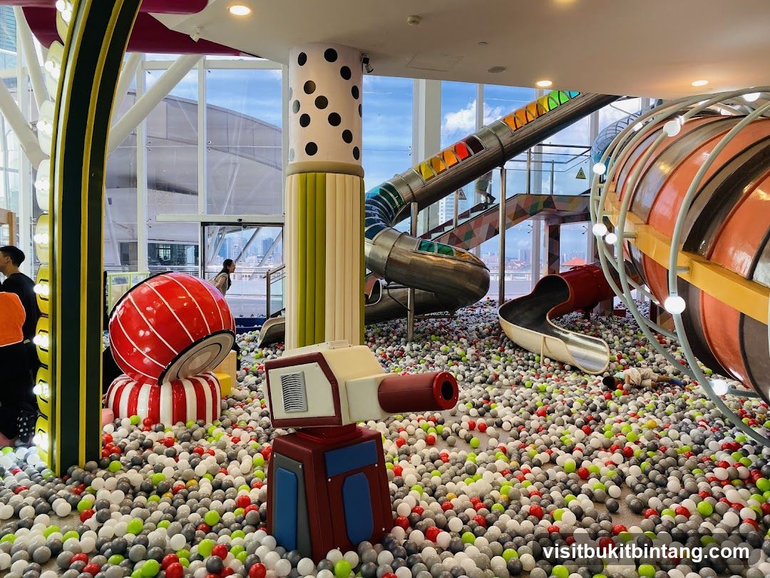 Indoor Playground with Ball Pit and Slides