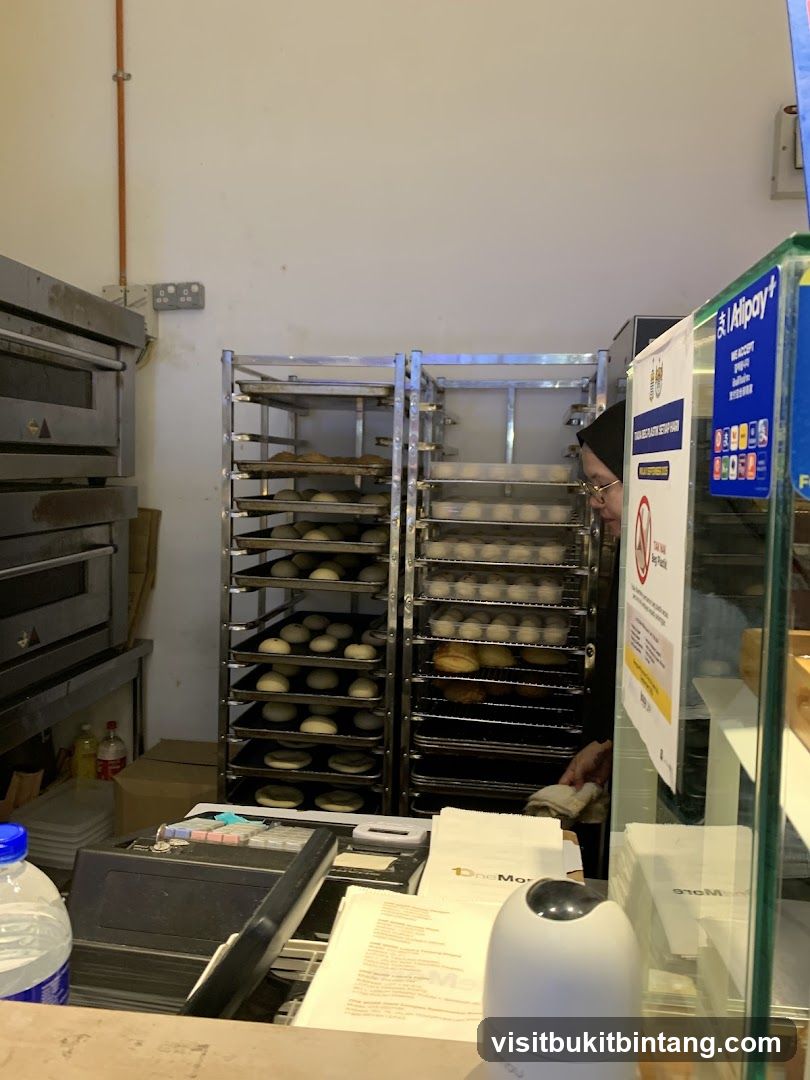 Bakery Interior with Baking Racks