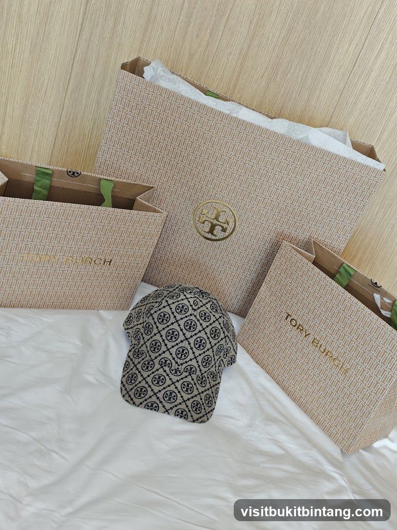 Tory Burch Shopping Bags and Hat